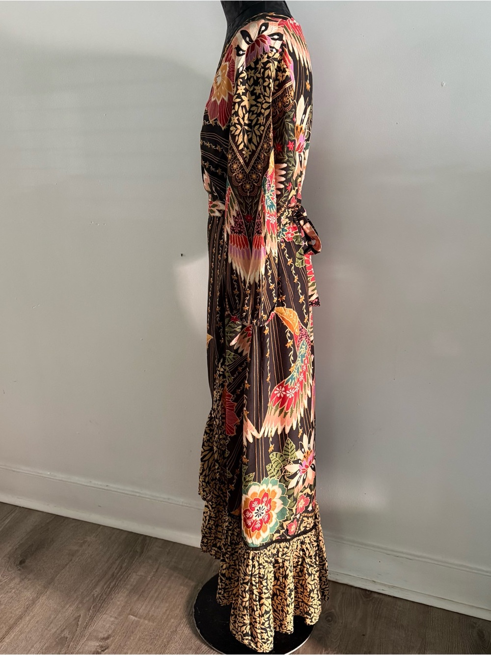 Farm Rio x Anthropologie Amorina Tropical Bird Wrap Dress - Picture 7 of 14